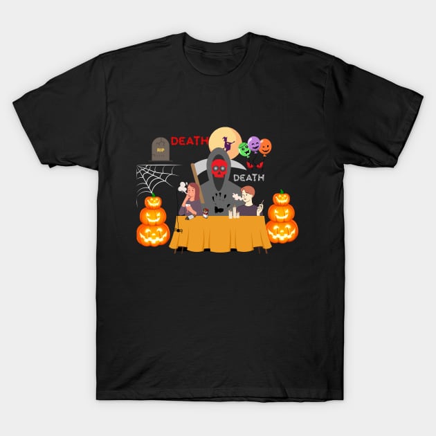 halloween death T-Shirt by crearty art